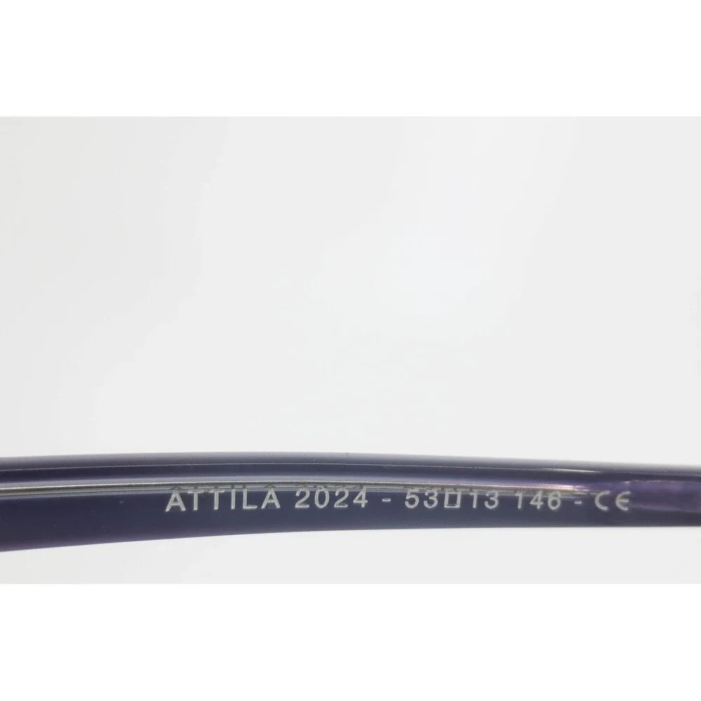 Jean Lafont Paris Attila 2024 Grey Purple Rectangular Eyeglass Frames 53-13-146